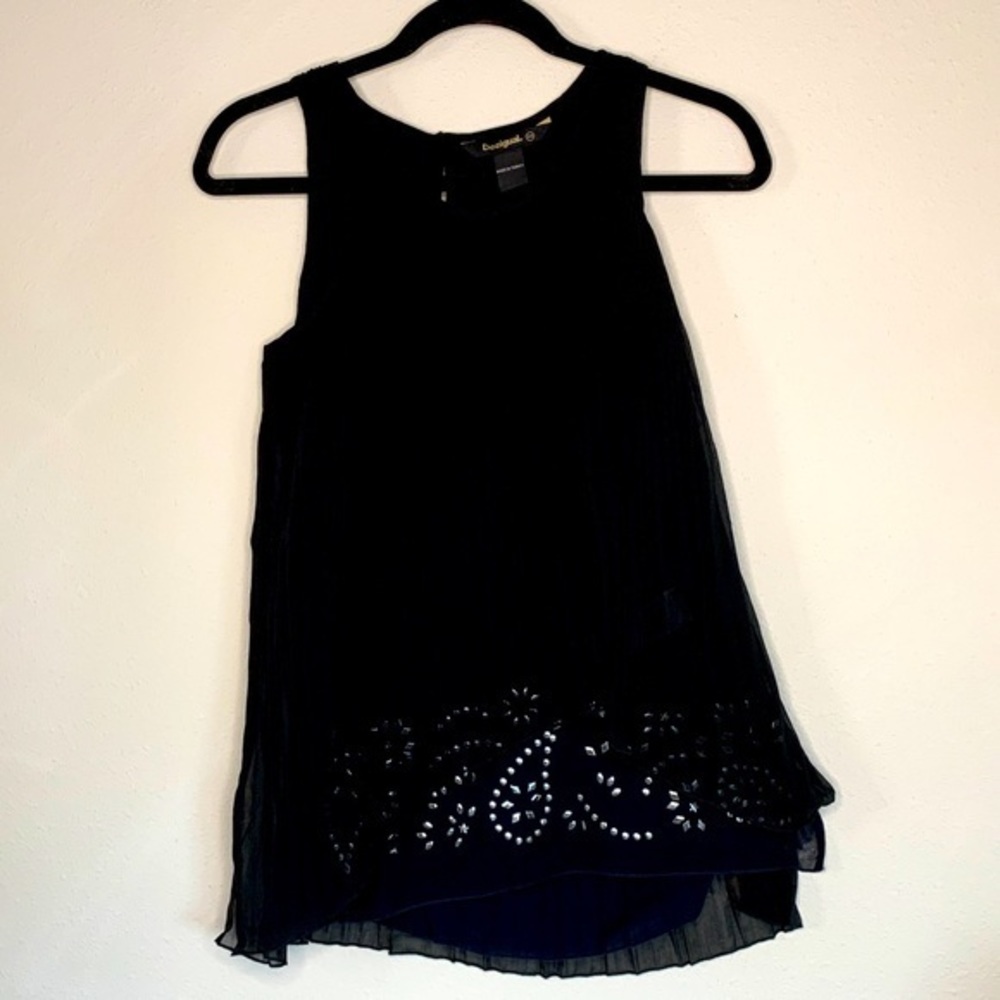 NEW Desigual Women's Sleeveless Samantha Blouse, XS - Picture 2 of 5